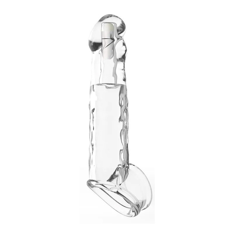 ExtendMyDick Gaine de pénis vibrante Silyvizz 16 x 4 cm Transparente